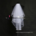 De alta calidad de seda elegante Tulle velo blanco de la boda Chic velas nupciales
